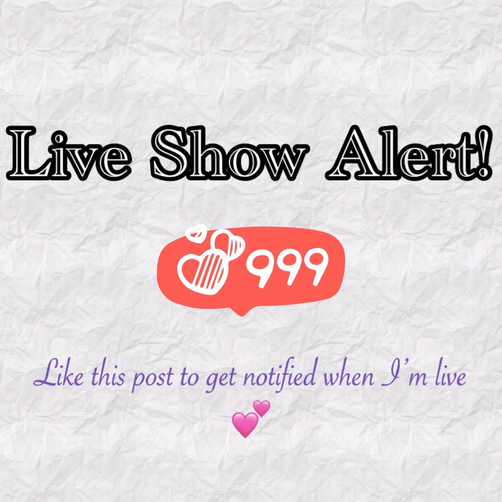 “Like” this post to get notified when I do Live Shows!